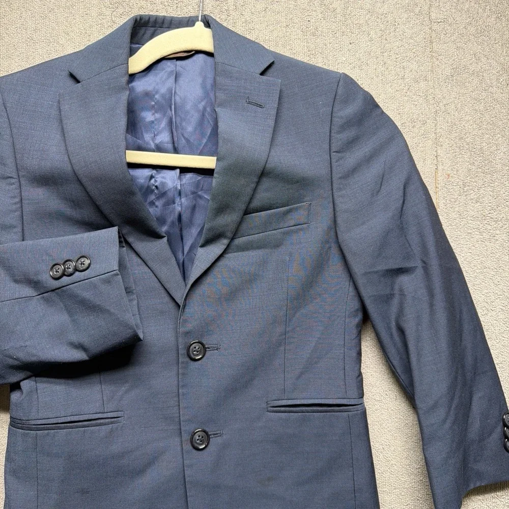 Michael Kors Boys Navy Wool‎ Blazer Suit Jacket School Formal 8R